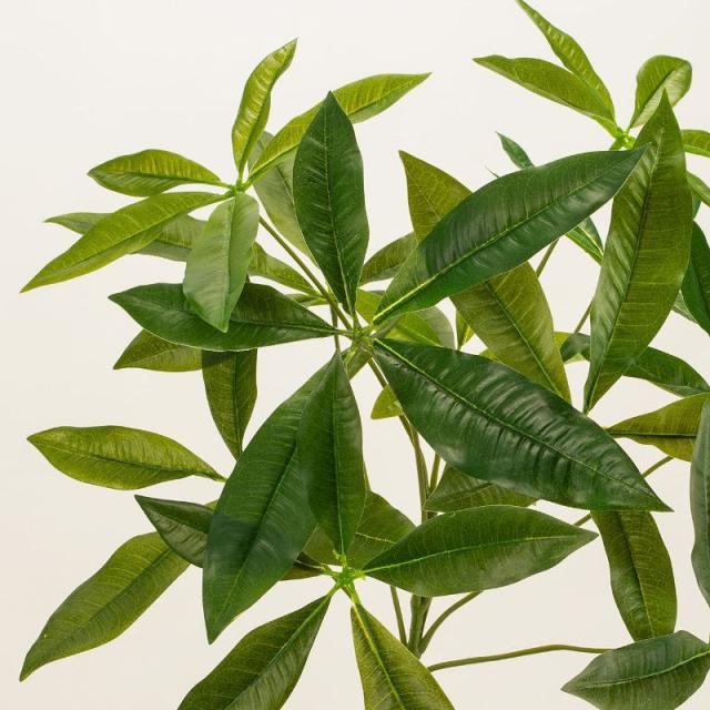 人工観葉植物 パキラ 6F プランター入り 高さ190cm （P206-mgf22100) （代引き不可） インテリアグリーン フェイクグリーン_1