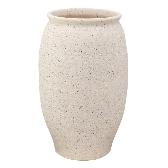 インテリア 花器 花瓶 白優大楽花壺 信楽焼 高さ62cm （P342-yk902029) （代引き不可） ベース ディスプレイ