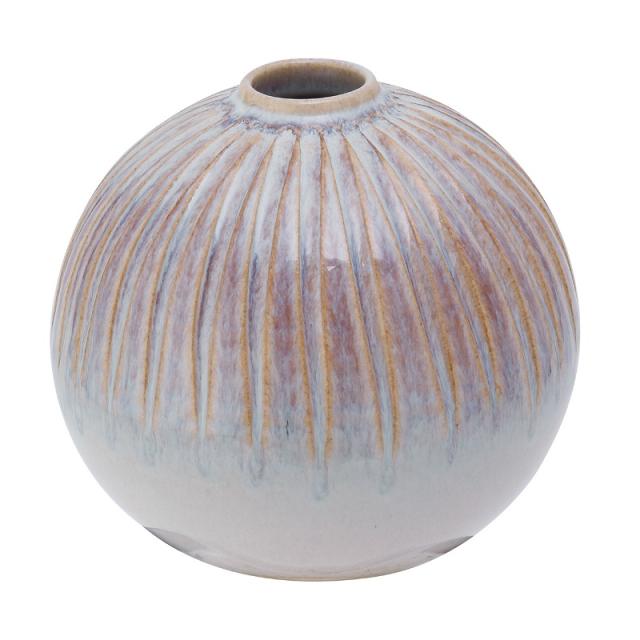 インテリア 花器 花瓶 鞠楽花瓶 柿釉 信楽焼 高さ13.5cm （P343-yk902030) （代引き不可） ベース ディスプレイ