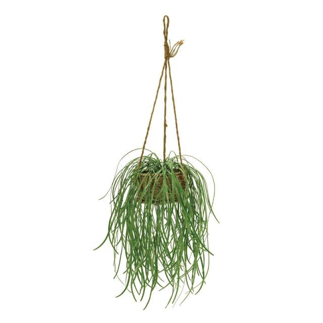人工観葉植物 セルバグラス ハンギングポット 光触媒加工 高さ45cm 