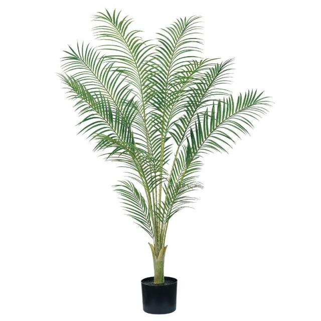 人工観葉植物 アレカパーム ポット 5F 光触媒加工 高さ150cm （P204-zv1913) （代引き不可） インテリアグリーン フェイクグリーン