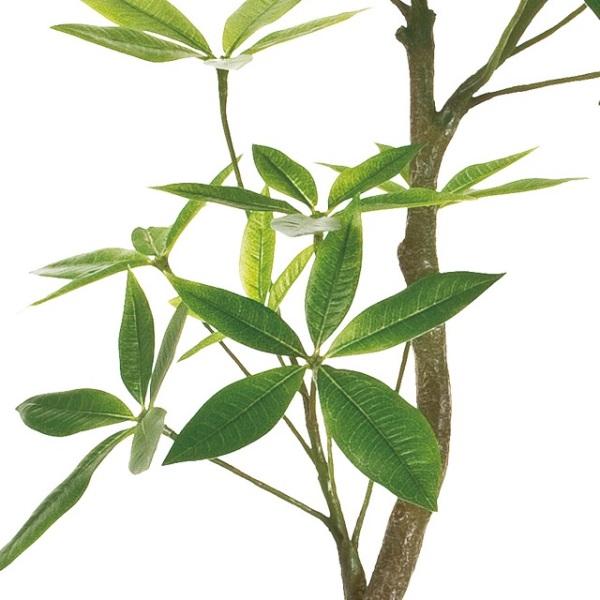 人工観葉植物 パキラ 4F 光触媒加工 高さ120cm （P199-zv22000) （代引き不可） インテリアグリーン フェイクグリーン_1