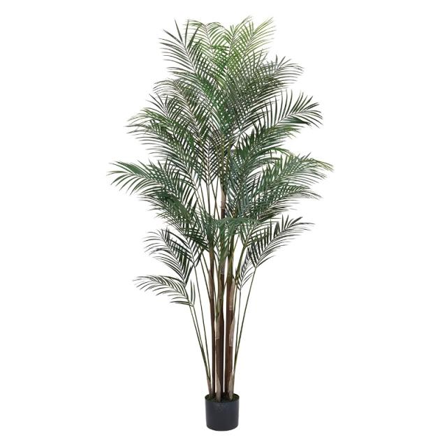 人工観葉植物 ワイルドパーム ポット 光触媒加工 高さ180cm （P205-zv661) （代引き不可） インテリアグリーン フェイクグリーン