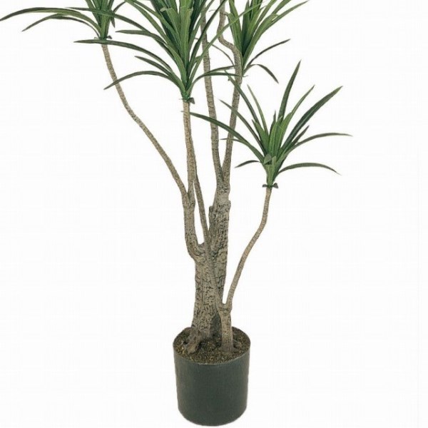 人工観葉植物 ユッカポット S 光触媒加工 高さ130cm （P203-zv7649) （代引き不可） インテリアグリーン フェイクグリーン_2