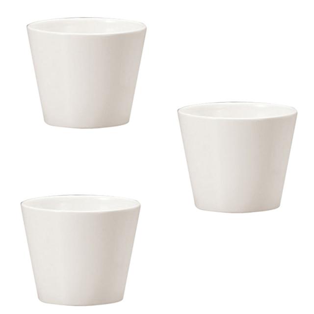 花瓶 フラワーベース Ceramic Gift Color VASE Round カラー ベース ラウンド white （3個入り） [144-763-100] [p95] ストーンウェア （代引き不可） インテリア ディスプレイの通販は 4,780円