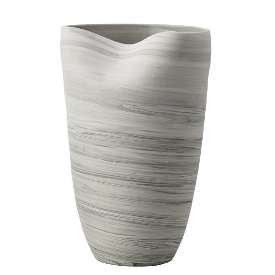 花瓶 フラワーベース Ceramic Display melanger メランジェ mix matt gray （1個入り） [171-583-181] [p58] 磁器/練り込み （代引き不可） インテリア ディスプレイ