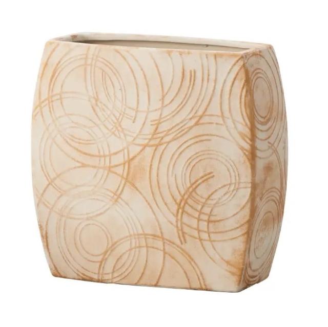 花瓶 フラワーベース Ceramic Display MINAMO ミナモ ivory （1個入り） [175-653-391] [p62] ストーンウェア （代引き不可） インテリア ディスプレイ