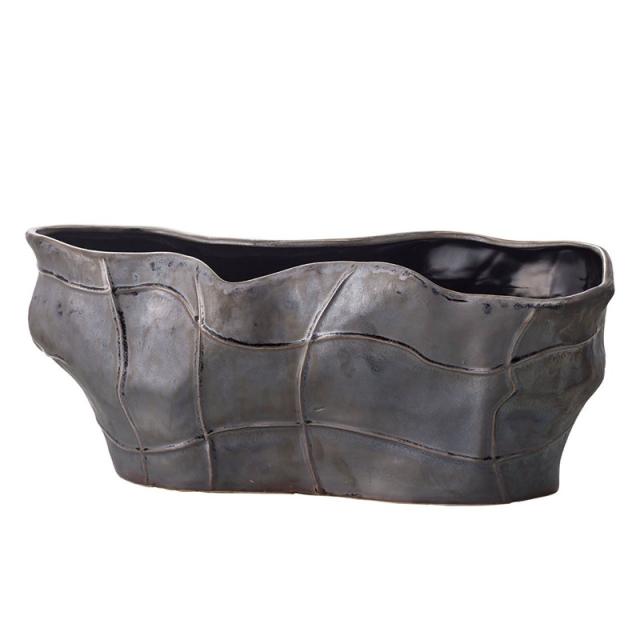 花瓶 フラワーベース Ceramic Display sombre ソンブル pearl black （1個入り） [177-896-811] [p54] ストーンウェア （代引き不可） インテリア ディスプレイ
