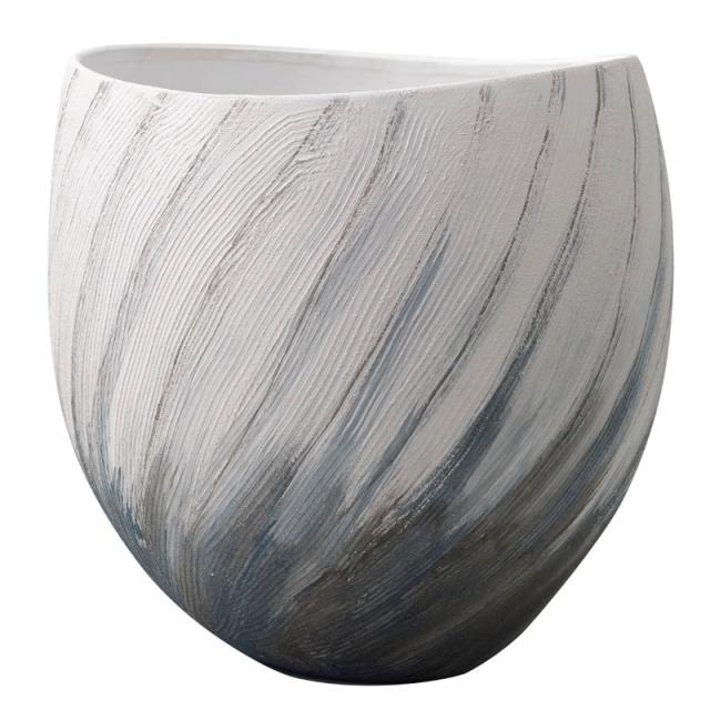 花瓶 フラワーベース Ceramic Display Peinture パンテュール ocean blue （1個入り） [178-833-612] [p51] ストーンウェア （代引き不可） インテリア ディスプレイ
