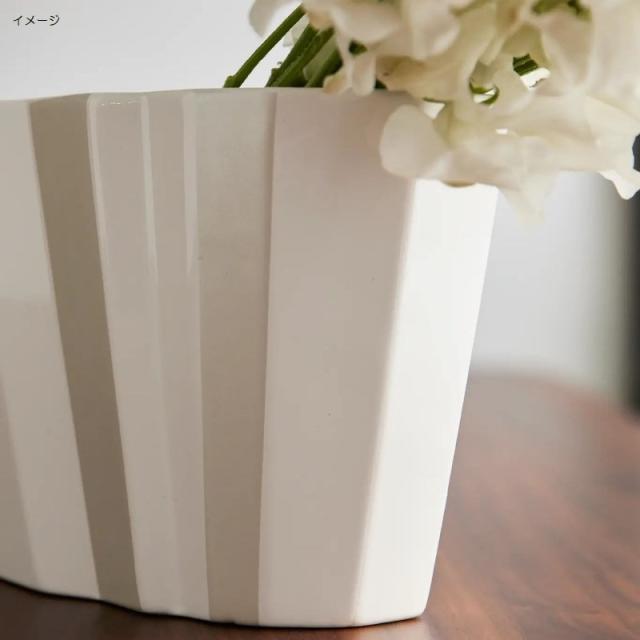 花瓶 フラワーベース Ceramic Display Ombre オンブル white （1個入り） [326-311-176] [p65] 陶器 （代引き不可） インテリア ディスプレイ_1