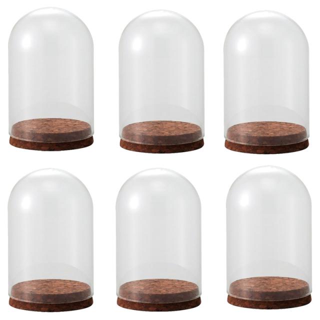 花瓶 フラワーベース Glass Gift Glass Dome with Cork ガラスドーム ウィズ コルク brown （6個入り） [777-431-028] [p120] ガラス （代引き不可） インテリア ディスプレイ