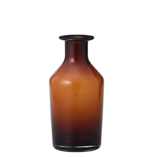 花瓶 フラワーベース Glass Flower+ butelka ブテリカ amber （1個入り） [777-741-200] [p14] ガラス （代引き不可） インテリア ディスプレイ