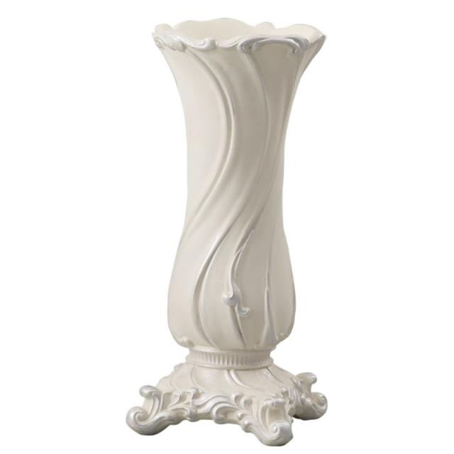 花瓶 フラワーベース Ceramic Display Celestine セレスティーヌ antique white （1個入り） [820-622-172] [p78] ポリレジン （代引き不可） インテリア ディスプレイ