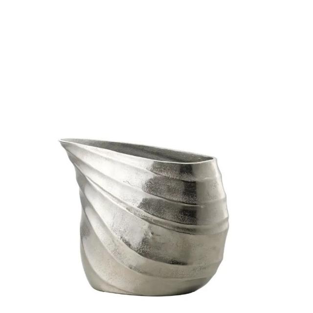 花瓶 フラワーベース Meｔal Aluminum spiral アルミニウム スピラル silver （1個入り） [570-577-700] [p153] アルミニウム （代引き不可） インテリア ディスプレイ
