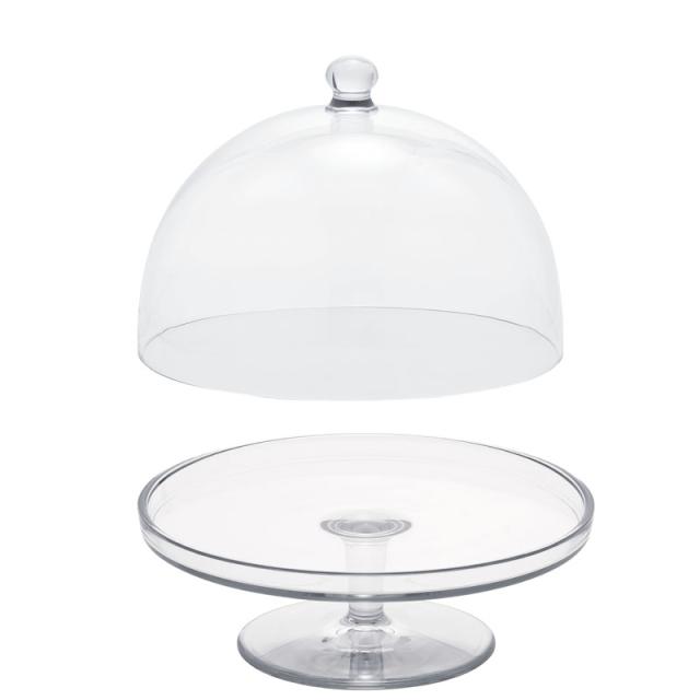 花瓶 フラワーベース Polycabonate PC compote ピーシーコンポート clear カバー付き （1個入り） [934-001-000a] [p146] ポリカーボネート （代引き不可） インテリア ディスプレイ インテリア小物・置物