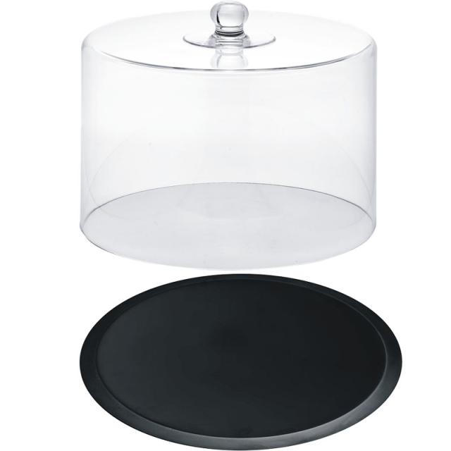 花瓶 フラワーベース Polycabonate MF plate エムエフプレート black カバー付き （1個入り） [974-023-800b] [p146] メラミン （代引き不可） インテリア ディスプレイ