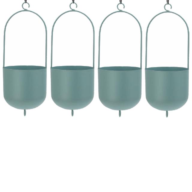 花・観葉植物用ポット ファンヌ ハンキング M G metal （4個入り） 23012 吊るしタイプ （代引き不可） ハンキングポット FARM （p215）の通販は