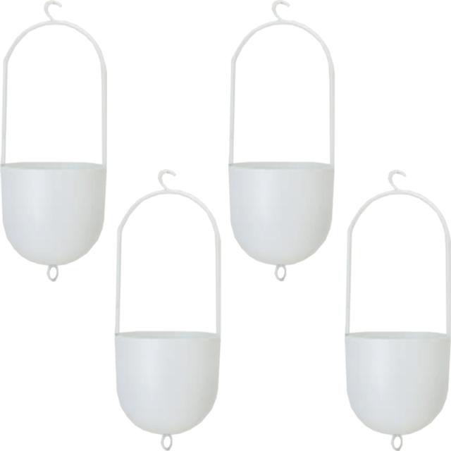 花・観葉植物用ポット ファンヌ ハンキング N W metal （4個入り） 23099 吊るしタイプ （代引き不可） ハンキングポット FARM （p215）の通販は