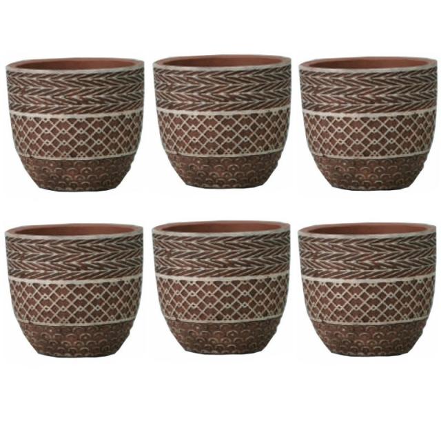 花・観葉植物用ポット サルメ 12 ceramic （6個入り） 57006 鉢タイプ （代引き不可） ミニ鉢カバー FARM （p101）