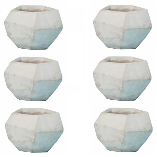 花・観葉植物用ポット グルレ 9 ceramic （6個入り） 80004 鉢タイプ （代引き不可） ミニ鉢カバー FARM （p100）