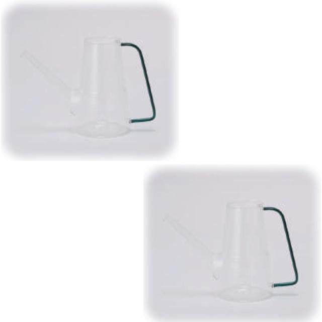 花・観葉植物用ポット ルネ ガラスジョーロ 14 G glass （2個入り） 93139 花瓶 （代引き不可） 小型サイズ フラワーベース FARM （p280）