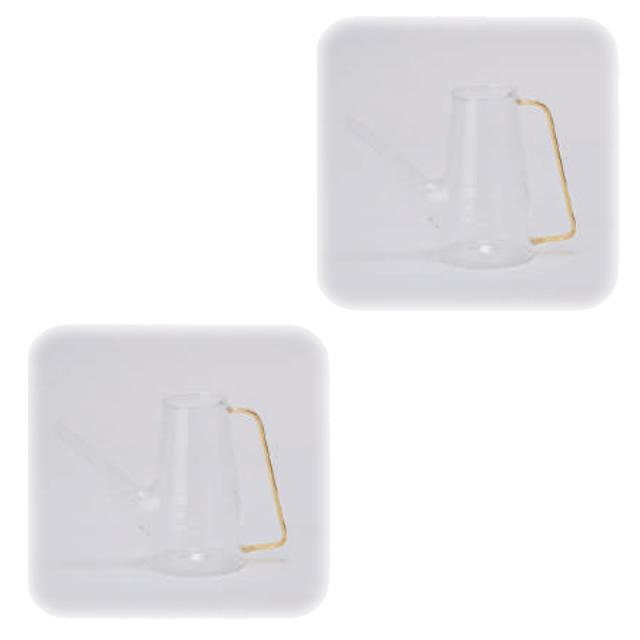 花・観葉植物用ポット ルネ ガラスジョーロ 14 Y glass （2個入り） 93141 花瓶 （代引き不可） 小型サイズ フラワーベース FARM （p280）