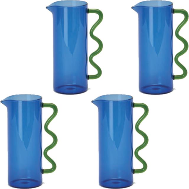 花・観葉植物用ポット アリツェ G glass （4個入り） 93244 花瓶 （代引き不可） 小型サイズ フラワーベース FARM （p279）