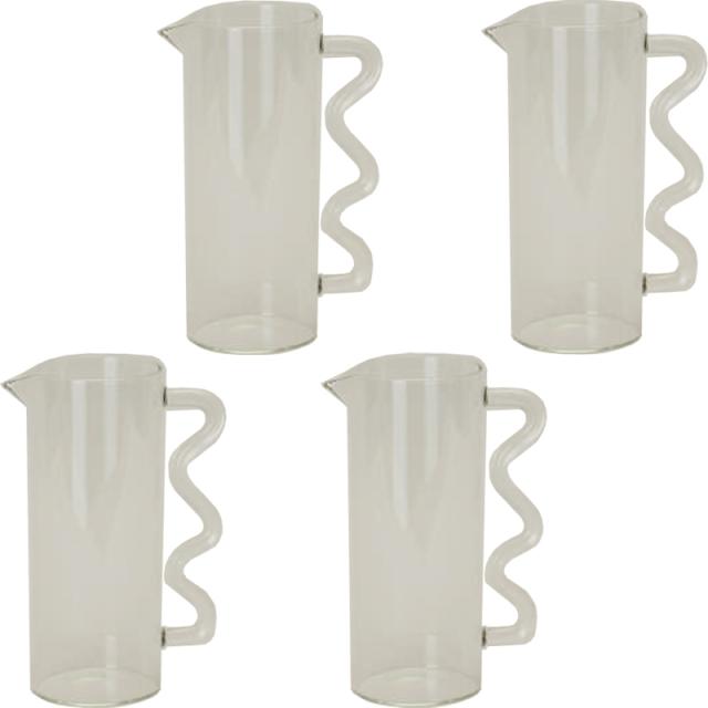 花・観葉植物用ポット アリツェ C  glass （4個入り） 93245 花瓶 （代引き不可） 小型サイズ フラワーベース FARM （p279）