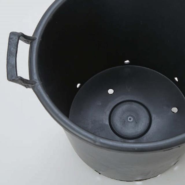 花・観葉植物用ポット ナーセリーポット ハンドル付き 55 ブラック（6個入り）bn-bb1k055 [KTp231] 園芸用品 （代引き不可）ホテル・オフィスビル・店舗 ガーデニング_2