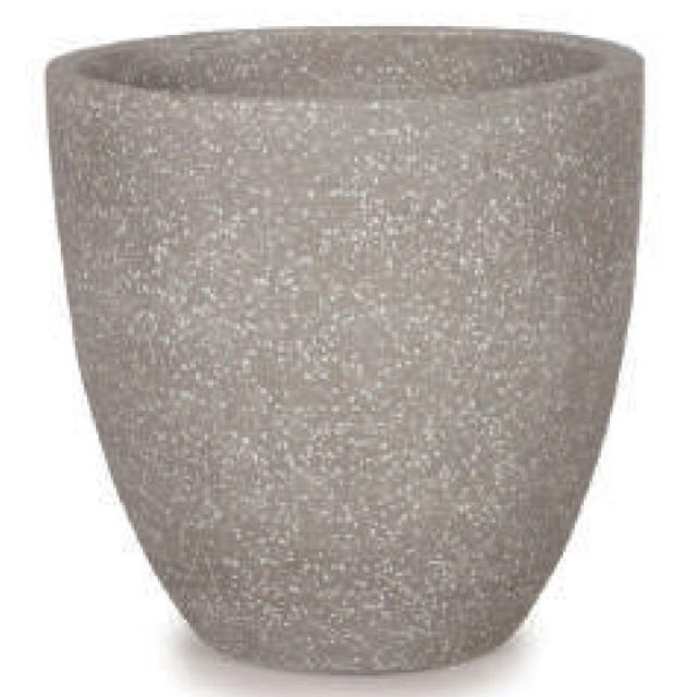 花・観葉植物用ポット コーテス ラウンド L 50/B グレーテラゾ（1個入り）ct-101t17e [KTp149] 大型ポット （代引き不可）ホテル・オフィスビル・店舗 インテリア エクステリア