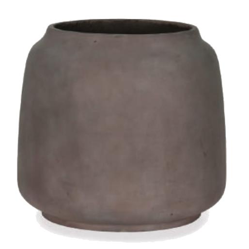 花・観葉植物用ポット ファイバーストーン アラ L 53/B アースブラウン（1個入り）fs-aa2c53e [KTp91] 大型鉢カバー （代引き不可）ホテル・オフィスビル・店舗 インテリア エクステリアの通販は