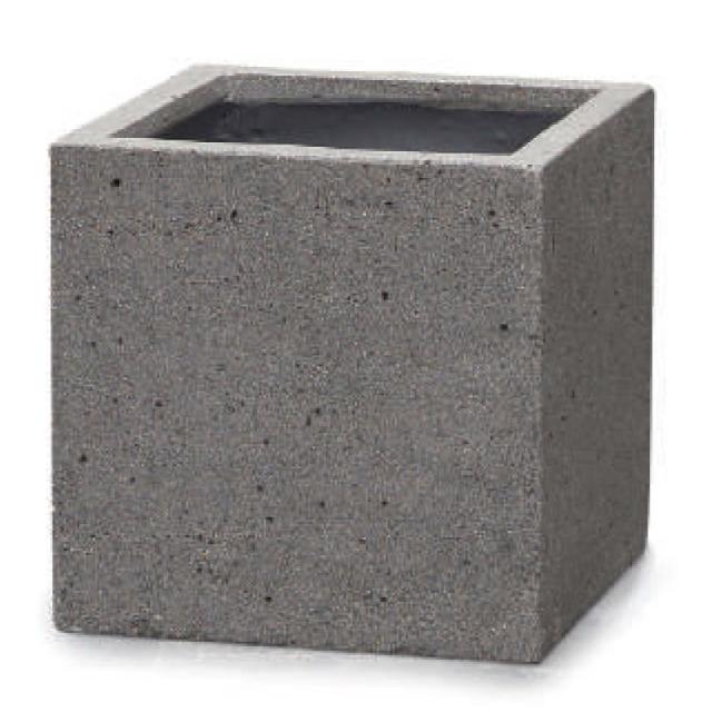 花・観葉植物用ポット ファイバーストーン キューブ ラテルストーン M 40/A 1個入り fs-l02h40n [KTp83]（代引き不可） 花・観葉植物用ポット ファイバーストーン キューブ ラテルストーン M