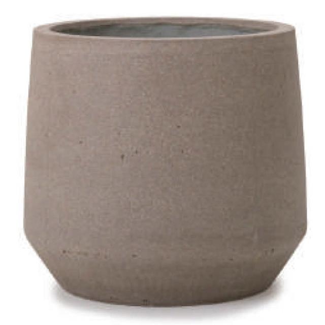 花・観葉植物用ポット ファイバーストーン パボ ミドル M 42/A アースブラウン（1個入り）fs-pv2c42e [KTp89] 大型鉢カバー （代引き不可）ホテル・オフィスビル・店舗 インテリア エクステリアの通販は