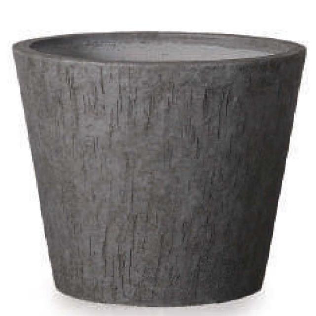 花・観葉植物用ポット ファイバーストーン コニック ベアルート L 49/B ダークグレー（1個入り）fs-r01h49e [KTp71] 大型鉢カバー （代引き不可）ホテル・オフィスビル・店舗 インテリア エクステリア