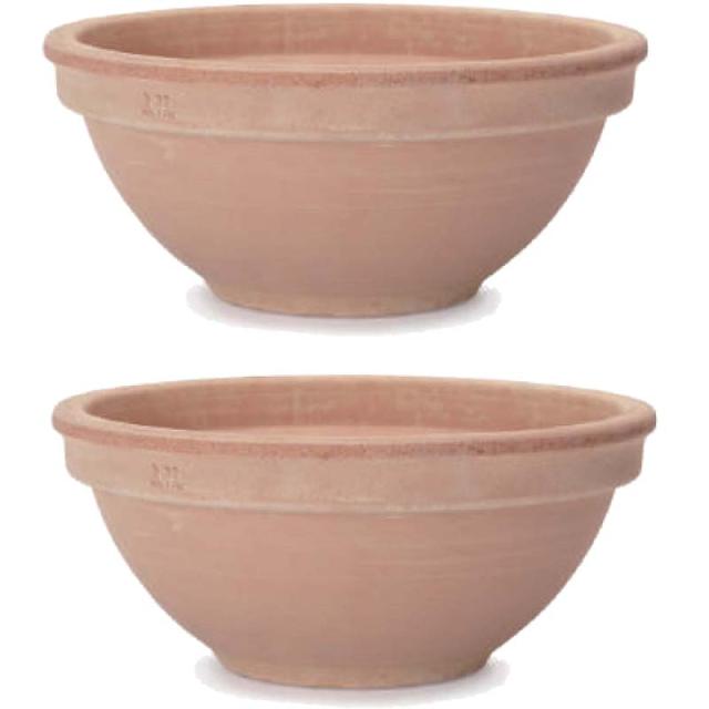 花・観葉植物用ポット イタリアンテラコッタ シクラミーノ アリーナ L 11号（2個入り）it-ww30332 [KTp275] 中型ポット （代引き不可）ホテル・オフィスビル・店舗 エクステリア インテリアの通販は