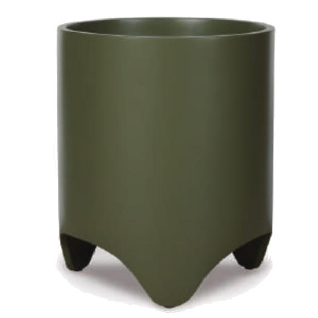 花・観葉植物用ポット スペクトラ レギッド L 40/B アンティークグリーン（1個入り）sp-r02g40e [KTp47] 大型鉢カバー （代引き不可）ホテル・オフィスビル・店舗 インテリア ディスプレイの通販は 24,353円