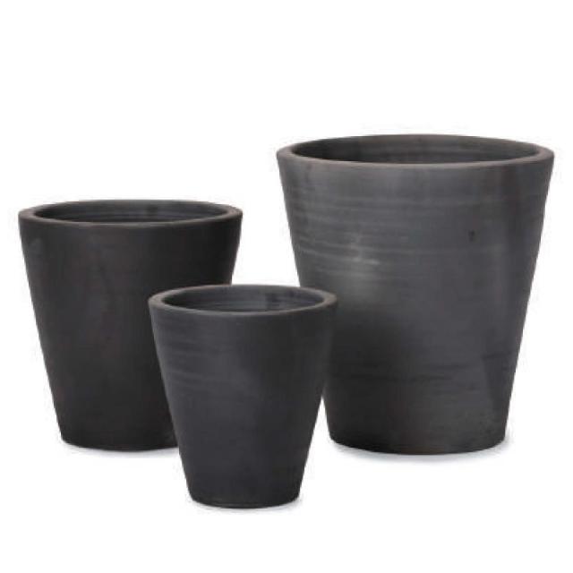 花・観葉植物用ポット シンタンビ 204 コニカル 3/SET/A L/M/S（LMS各1個入り計3個セット）t2-204h3se [KTp259] L・M・Sセット （代引き不可）ホテル・オフィスビル・店舗 エクステリア インテリア