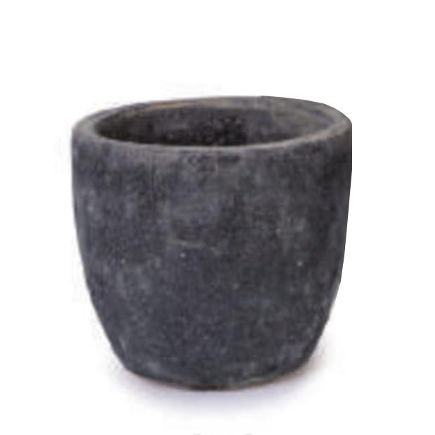 花・観葉植物用ポット アビス アビスソニア ミドル XS 7号/A 灰（1個入り）ab-s01h07e [KTp303] 小型ポット （代引き不可）ホテル・オフィスビル・店舗 エクステリア インテリアの通販は
