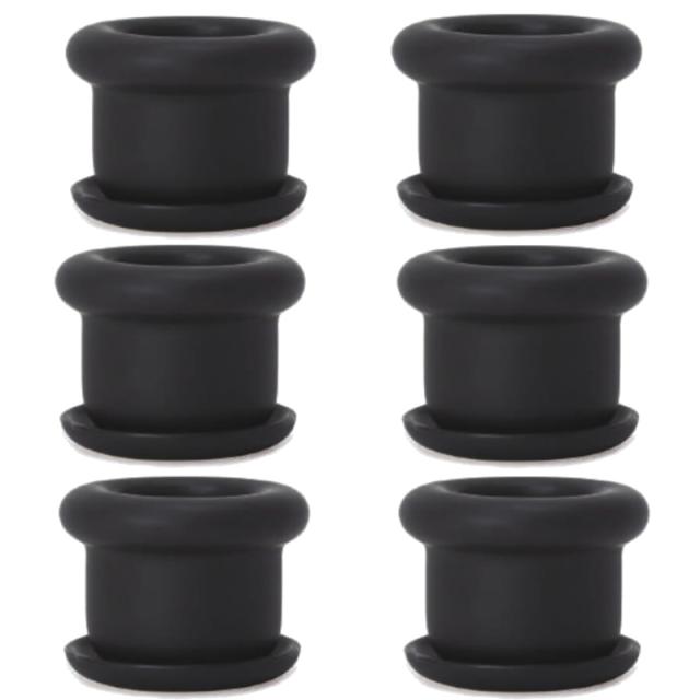 花・観葉植物用ポット シア メドウェイ 2号 ブラック（6個入り）ix-a02k02p [KTp419] ミニポット 受皿付 （代引き不可）ホテル・オフィスビル・店舗 インテリア ディスプレイの通販は 5,491円