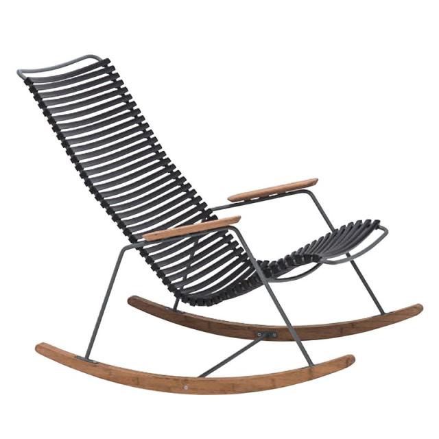 ファニチャー HOUE  クリック ロッキングチェア ブラック（1個入り）kol-hrc20k [OLp9] 組立式 専用オイル付 （代引き不可）ホテル・オフィスビル・店舗 エクステリア ガーデンの通販は 91,560円