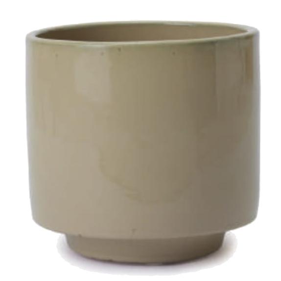 花・観葉植物用ポット ビトロ エンデカ S 9号/A クリーム釉（1個入り）vt-r11c09v [KTp317] 小型ポット インナーポット付 （代引き不可）ホテル・オフィスビル・店舗 エクステリア インテリア