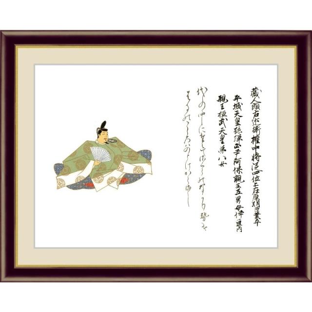 額絵 佐竹本[三十六歌仙] 【在原業平】 [F4][G4-BC020-F4]【代引き不可】の通販は 6,420円