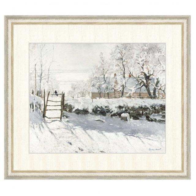 世界の名画 クロード・モネ かささぎ F8 [g4-bm109-F8] インテリアの通販は 13,860円