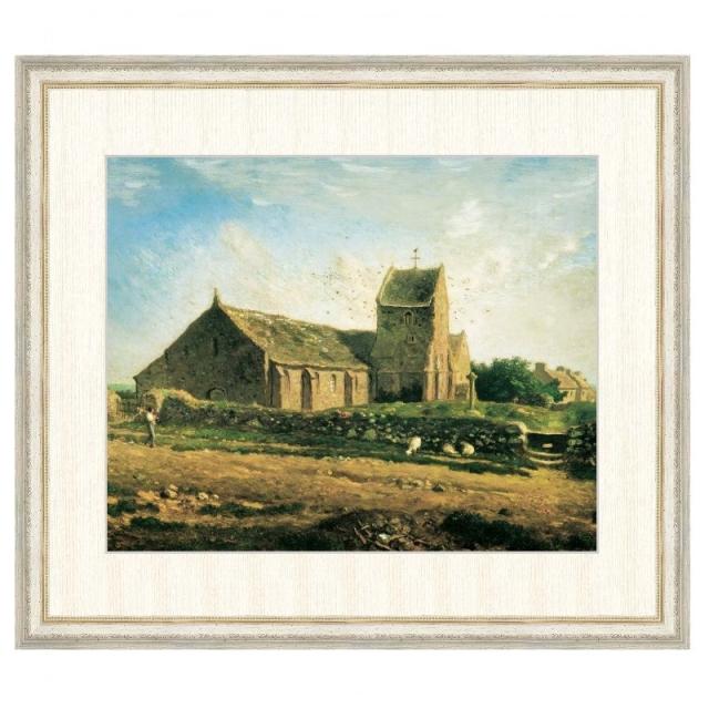 世界の名画 ジャン＝フランソワ・ミレー グレヴィルの教会 F8 [g4-bm164-F8] インテリアの通販は 18,000円