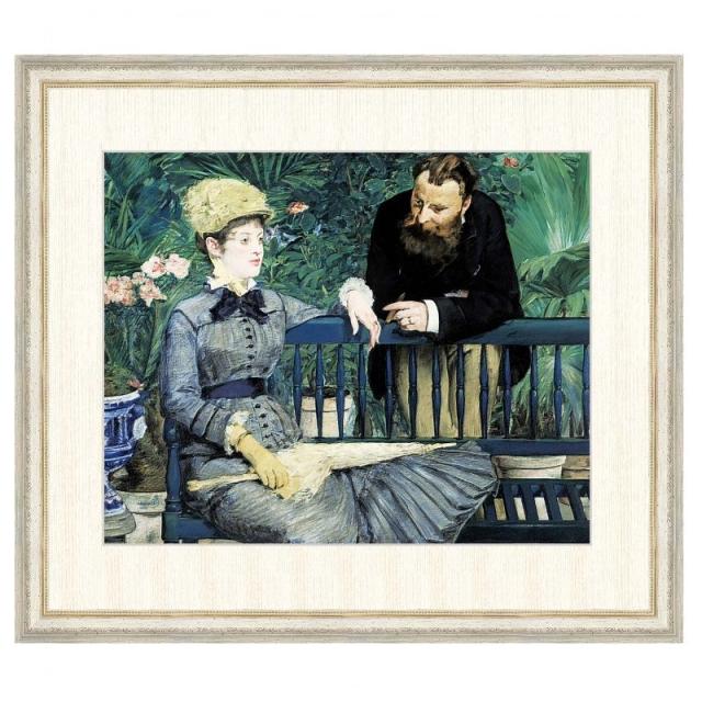 世界の名画 エドゥアール・マネ 温室にて F8 [g4-bm175-F8] インテリアの通販は
