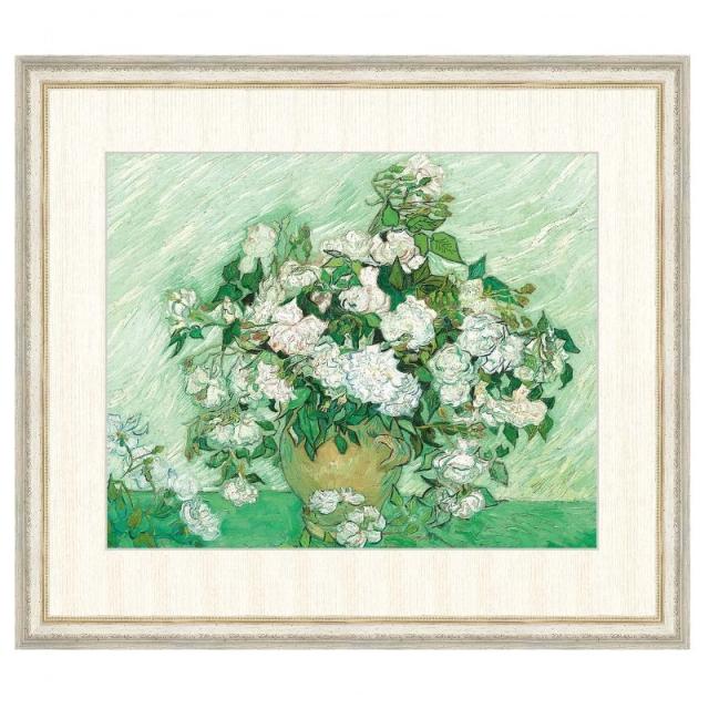 世界の名画 フィンセント・ヴィレム・ファン・ゴッホ 薔薇 F8 [g4-bm182-F8] インテリアの通販は 18,000円