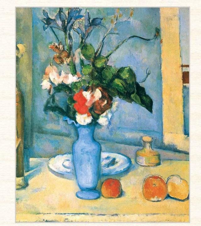 世界の名画 ポール・セザンヌ 青い花瓶 F8 [g4-bm184-F8] インテリア