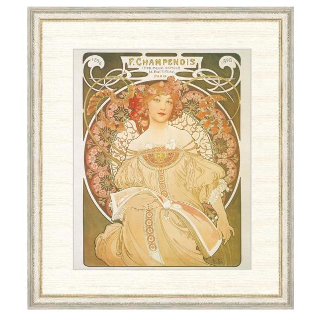 世界の名画 アルフォンス・ミュシャ 夢想 F8 [g4-bm205-F8] インテリア