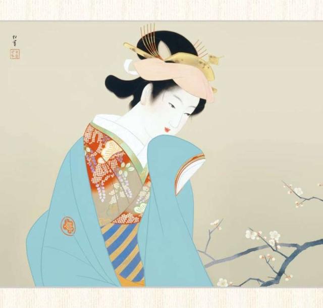 めろんぱん様専用 序の舞 上村松園 掛け軸 複製画 【公式通販】