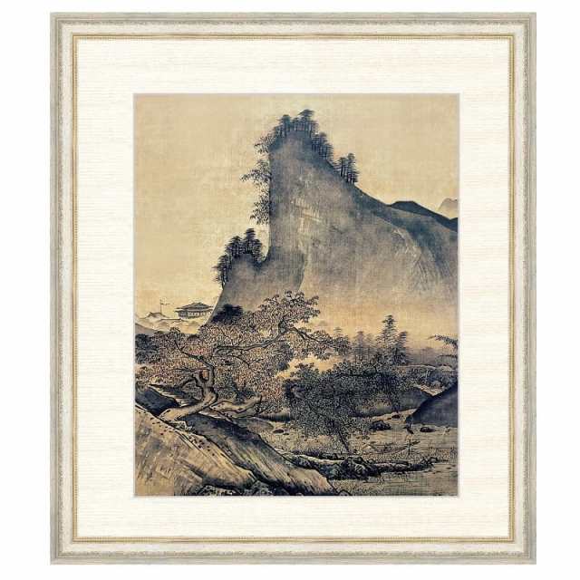 日本の名画 雪舟 四季山水図（秋）（しきさんすいず・あき） F8 [g4-bn156-F8] インテリアの通販はその他絵画